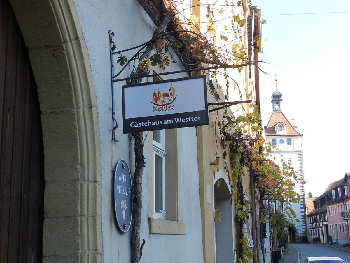 Gaestehaus Am Westtor Prichsenstadt Buitenkant foto